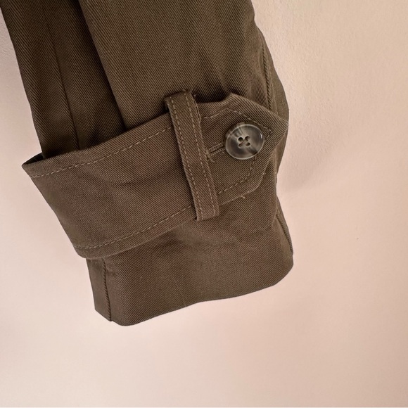 Lord & Taylor Army Green Open Front Fashion Jacket Size Medium - Picture 6 of 12